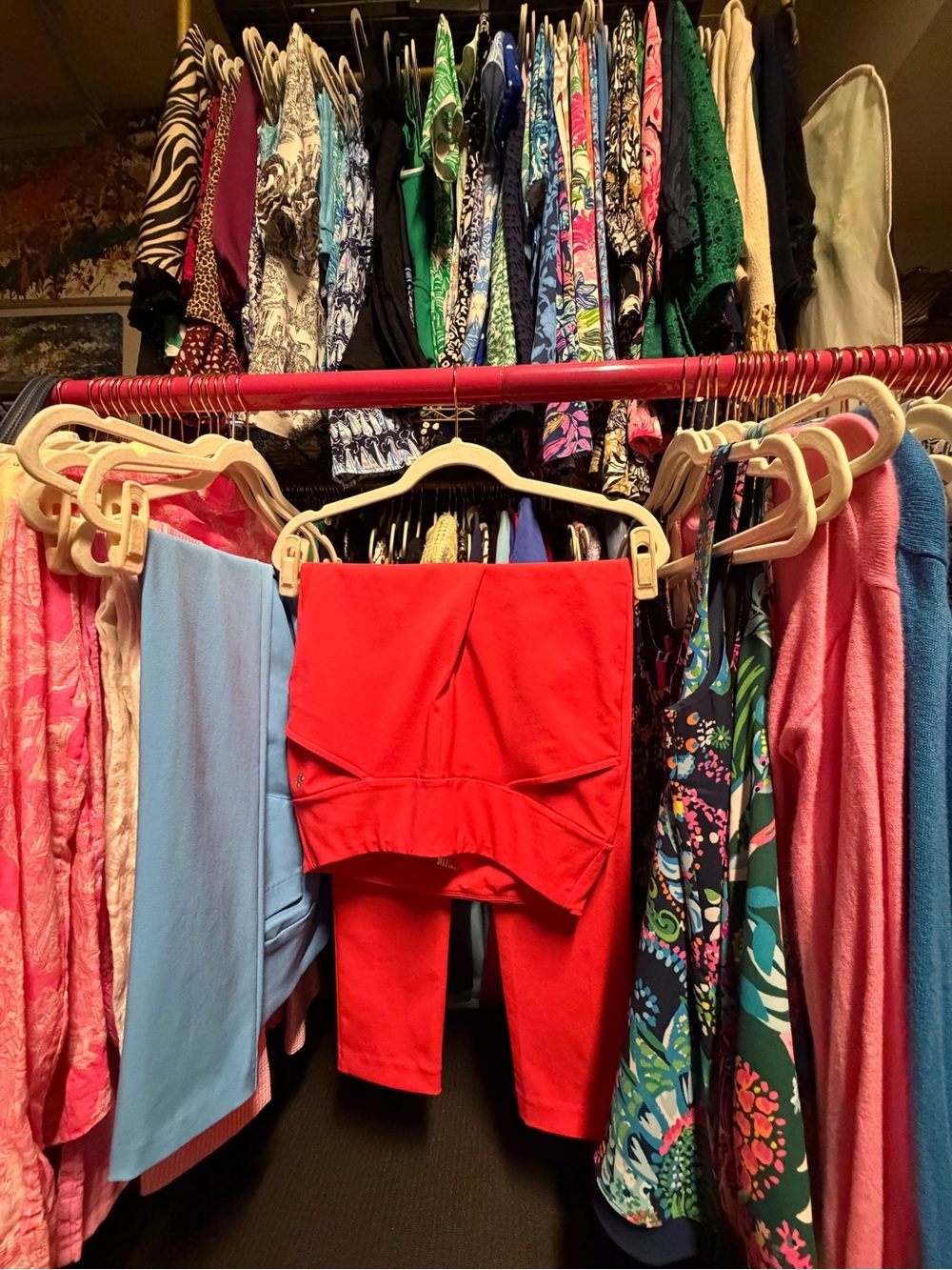 Lilly Pulitzer Luxletic Corso Pants - Ruby Red - 0